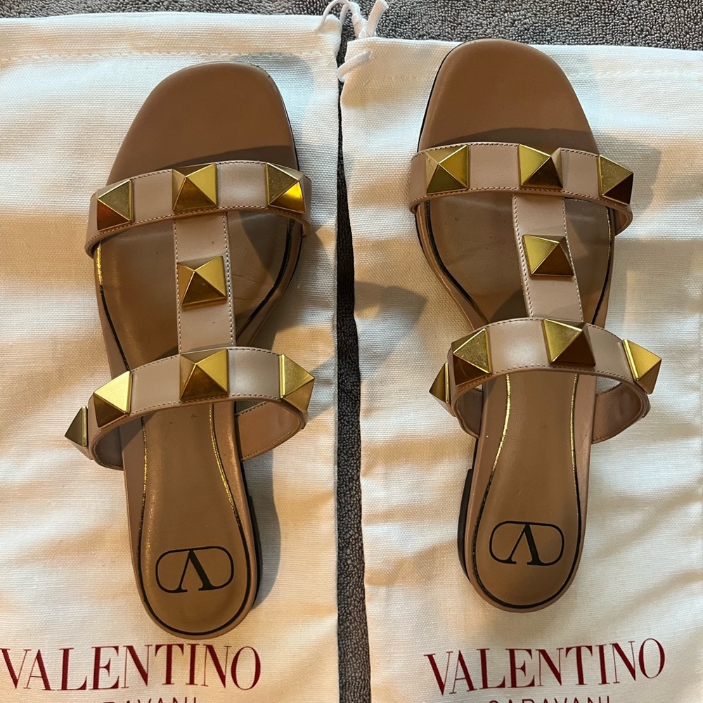 Valentino Roman Stud slide sandals